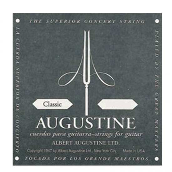 Augustine Classic Black, Low Tension, B String: Classical Guitar
